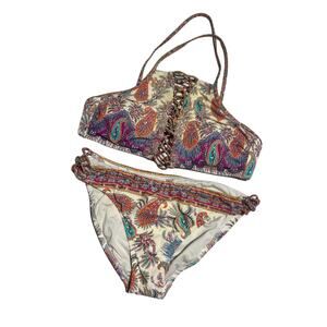 Nanette Lepore Paisley Boho Bikini Small